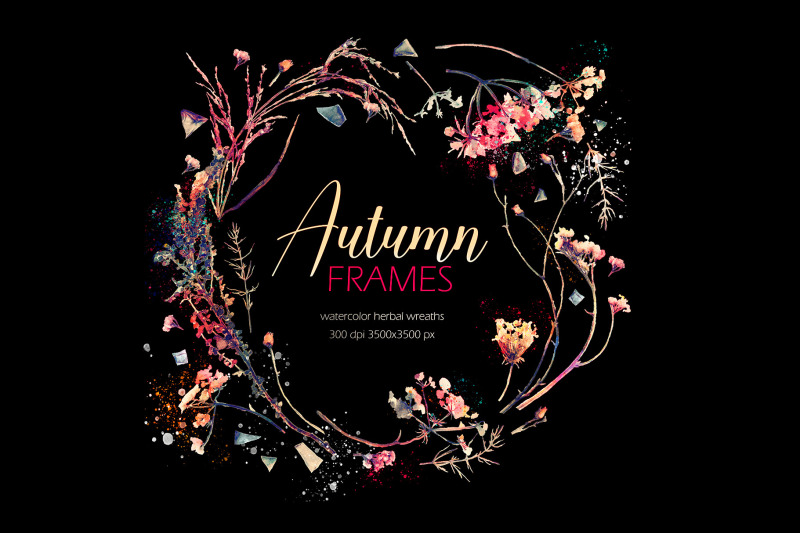 watercolor-fall-floral-frames-png-jpg