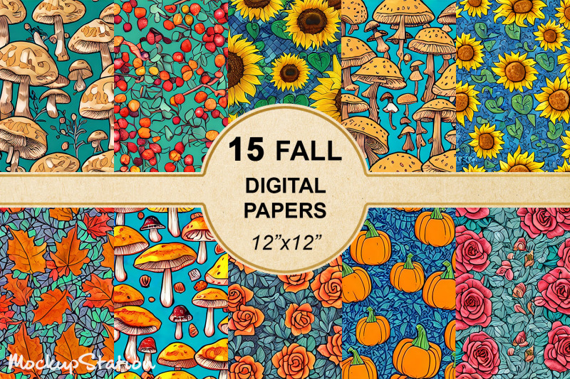 fall-digital-paper-bundle-autumn-backgrounds-harvest