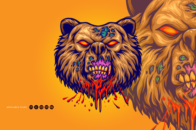 scary-zombie-bear-head-svg