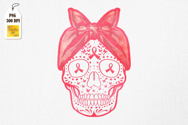 skull-pink-ribbon-breast-cancer