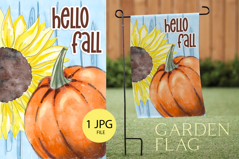 hello-fall-pumpkin-and-sunflower-garden-flag-sublimation