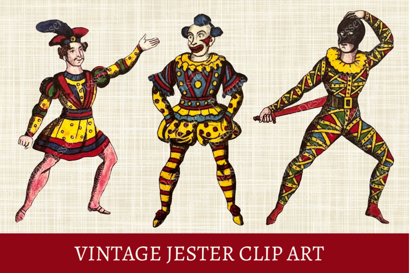 vintage-jester-clip-art-ii