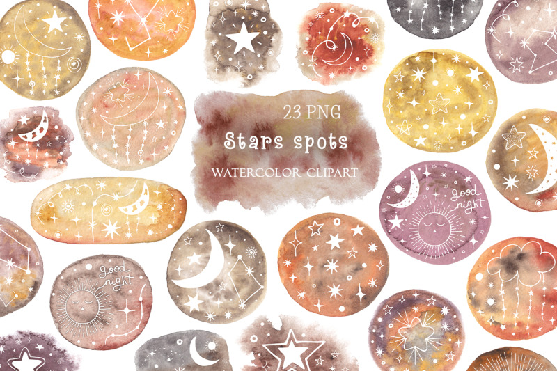 watercolor-stars-spots-clipart