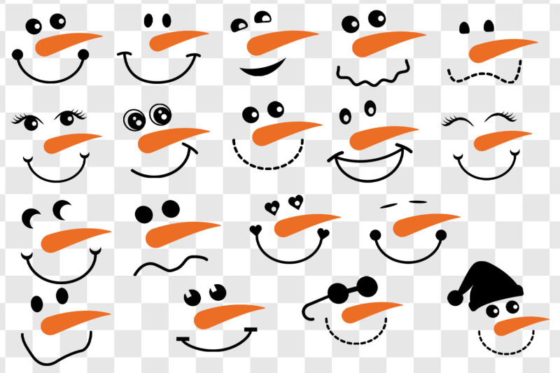 cute-snowman-face-graphics-bundle-snowman-face-clipart