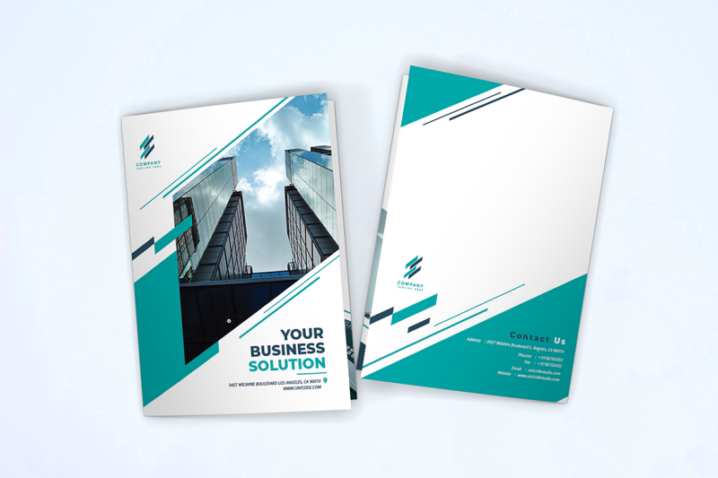 bifold-business-brochure-template