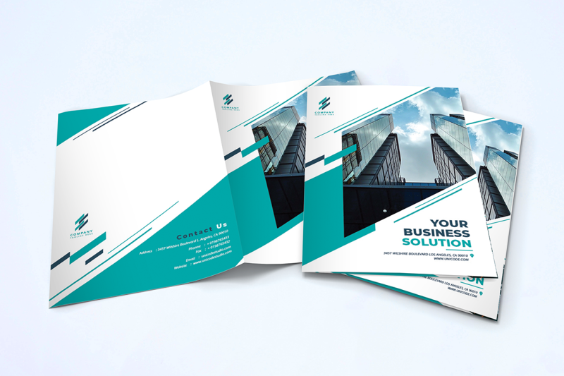 bifold-business-brochure-template