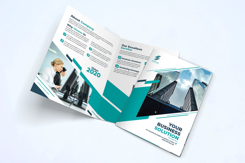 bifold-business-brochure-template