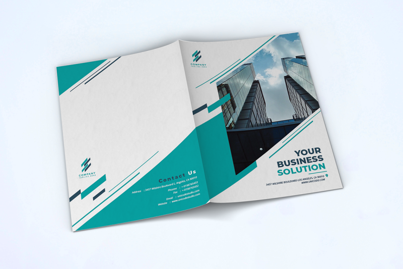 bifold-business-brochure-template