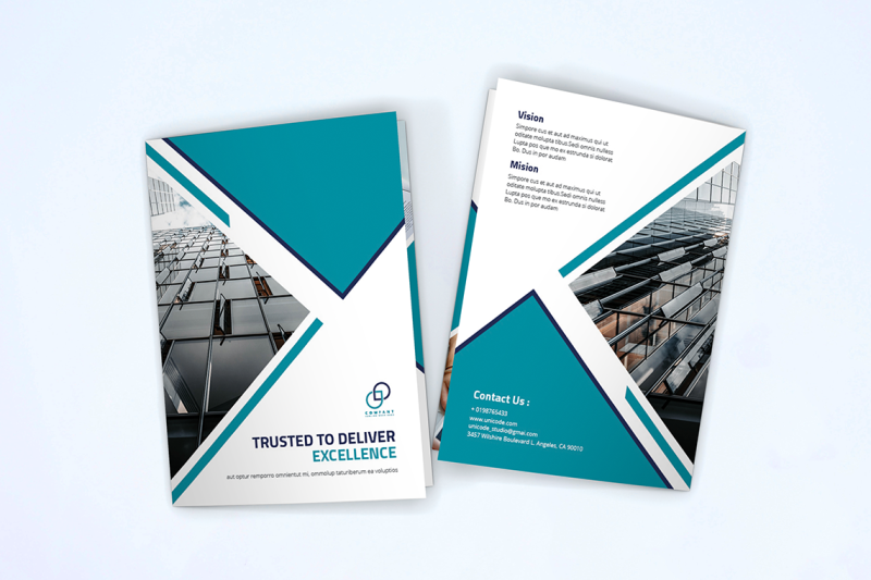 bifold-business-brochure-template