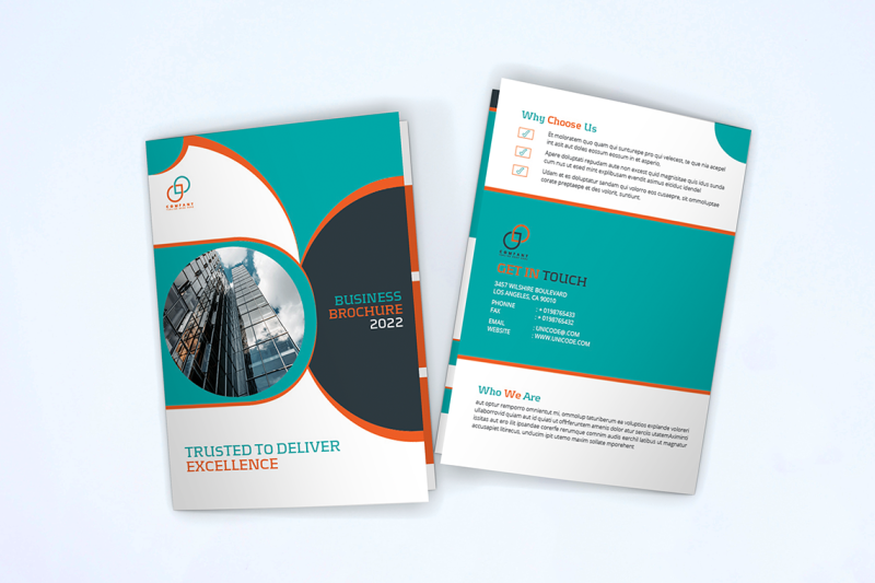 bifold-business-brochure-template