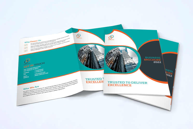 bifold-business-brochure-template