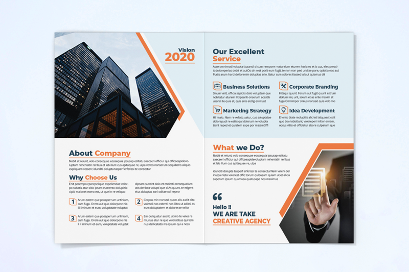 bifold-business-brochure-template