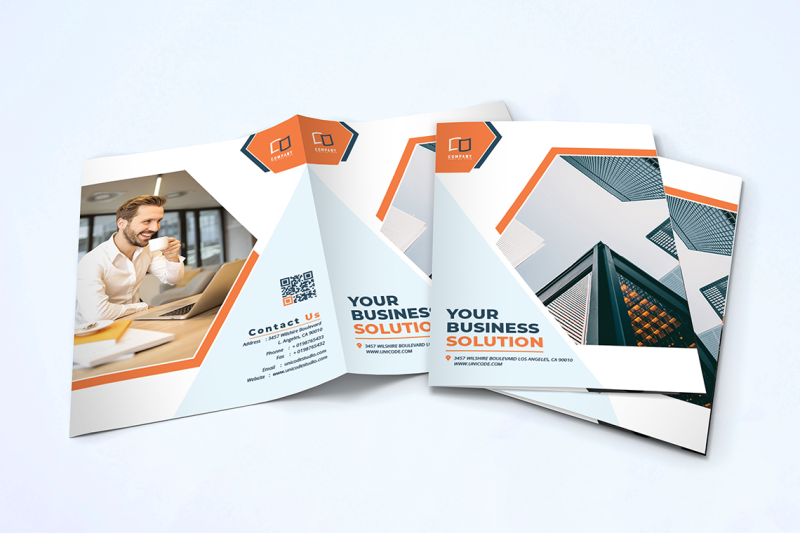 bifold-business-brochure-template