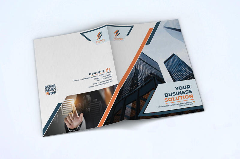 bifold-business-brochure-template