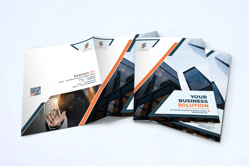 bifold-business-brochure-template