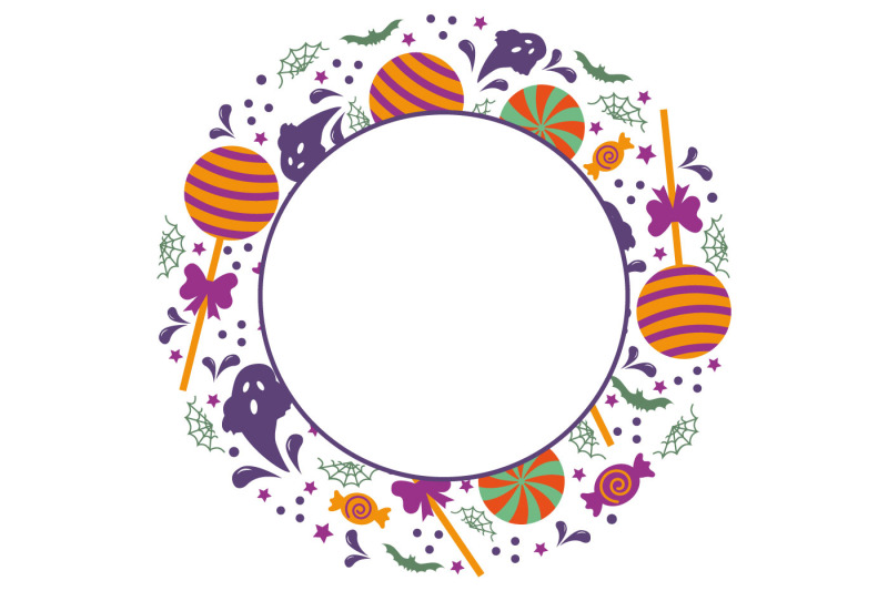 pattern-and-round-sign-sweets-and-ghosts-halloween-svg