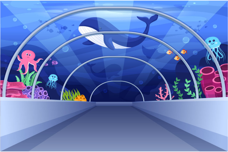 11-aquarium-flat-illustration