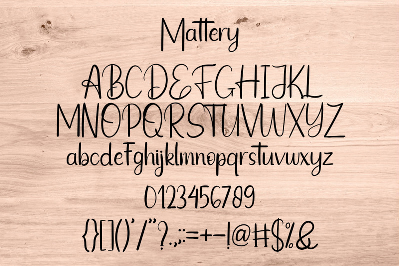 mattery-font