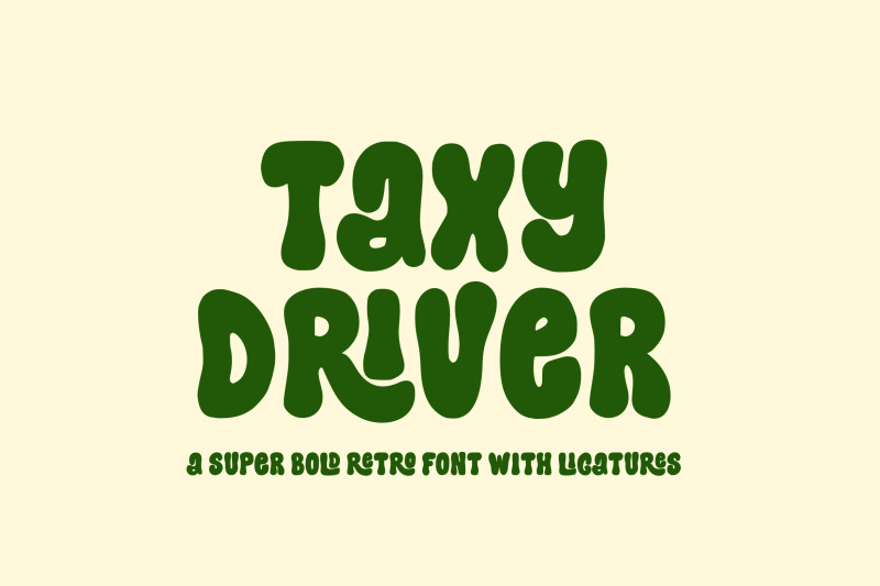 taxy-driver-retro-font