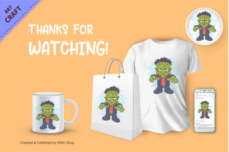 cartoon-frankenstein-crafting-sublimation