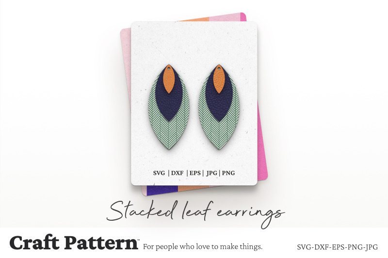 stacked-leaf-earrings-svg-earring-svg-earring-template-laser-cut