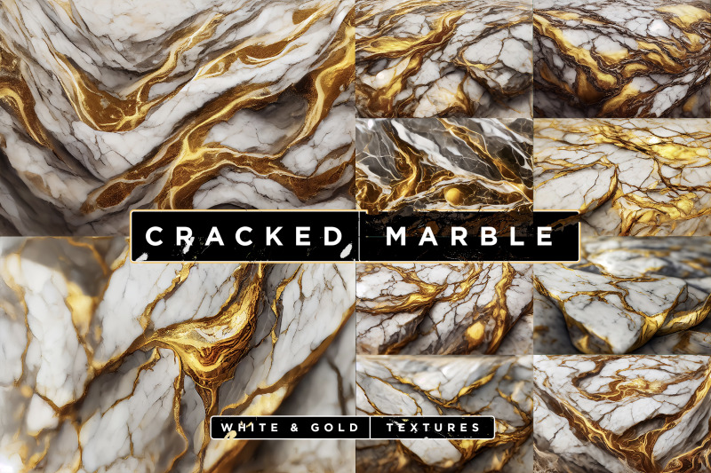 white-and-gold-marbled-cracked-textures