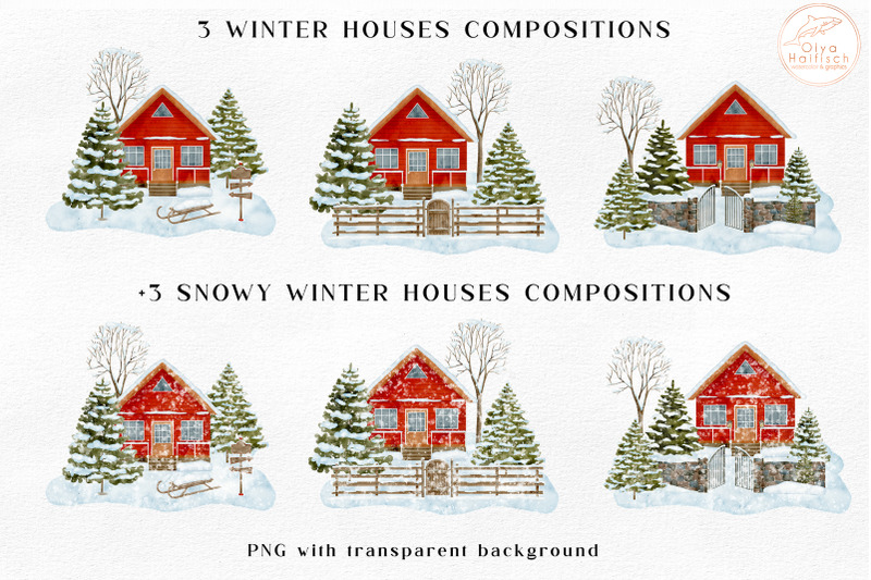 winter-house-clipart-watercolor-christmas-countryside-compositions