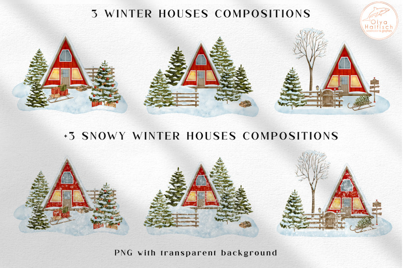 winter-house-sublimation-png-christmas-countryside-watercolor-clipart