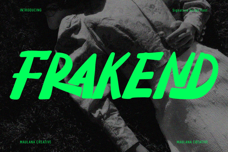 frakend-handwritten-display-font