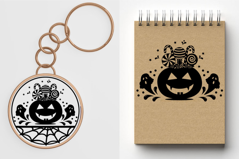 pumpkin-with-candy-and-ghosts-svg-monogram-cutting-file