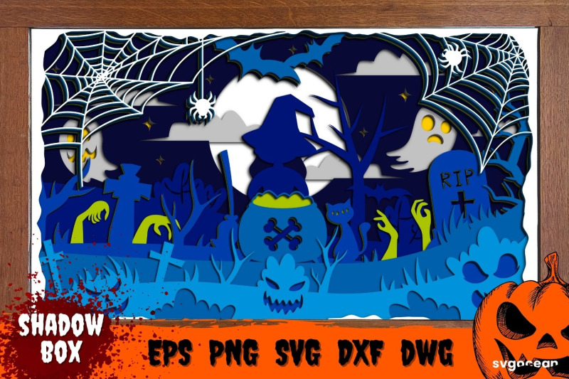 halloween-shadow-box-svg-light-box-layered-box