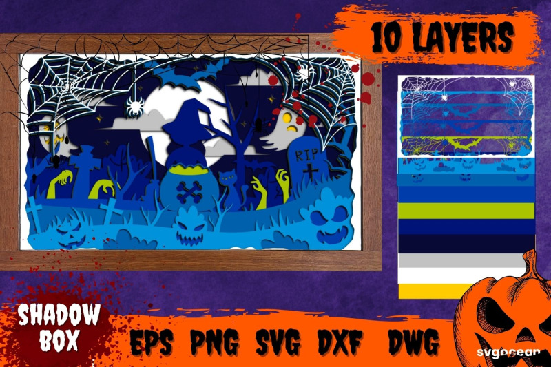 halloween-shadow-box-svg-light-box-layered-box