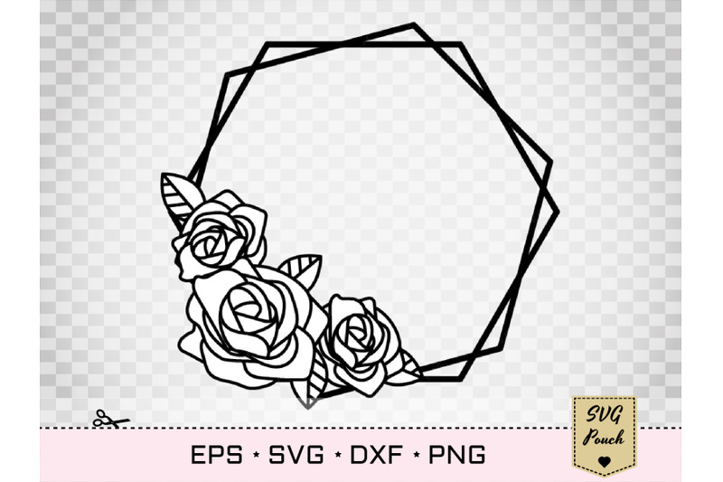 rose-flower-border-wreath-svg