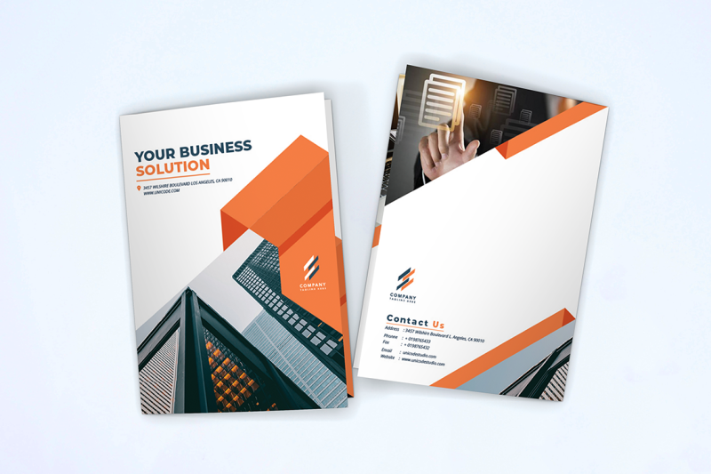 bifold-business-brochure-template