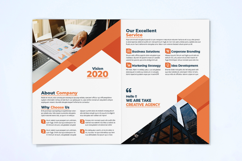 bifold-business-brochure-template