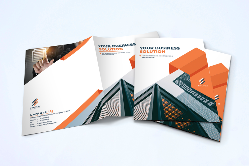 bifold-business-brochure-template