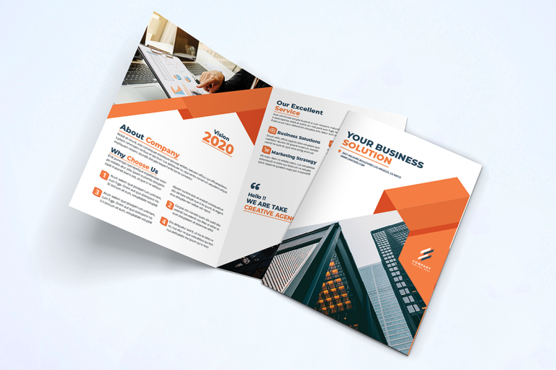 bifold-business-brochure-template