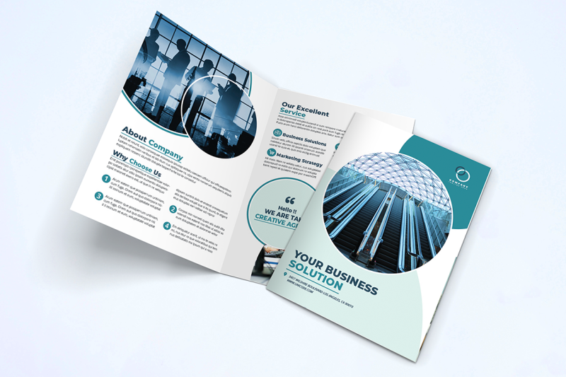 bifold-business-brochure-template