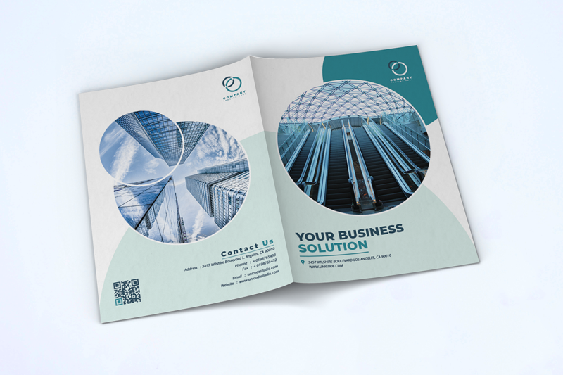 bifold-business-brochure-template