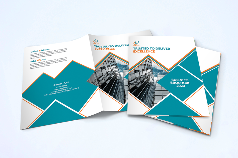 bifold-business-brochure-template