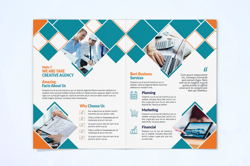 bifold-business-brochure-template