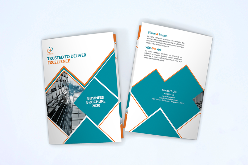 bifold-business-brochure-template