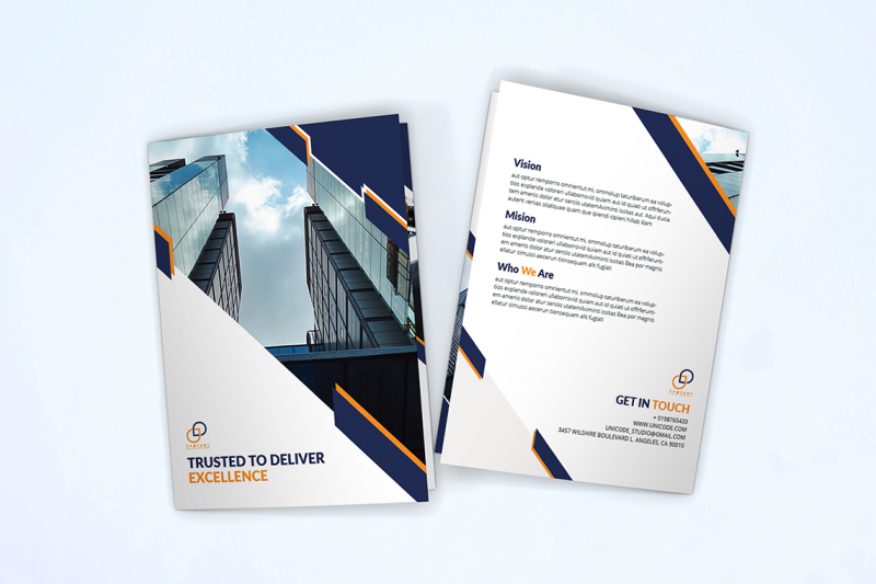 bifold-business-brochure-template