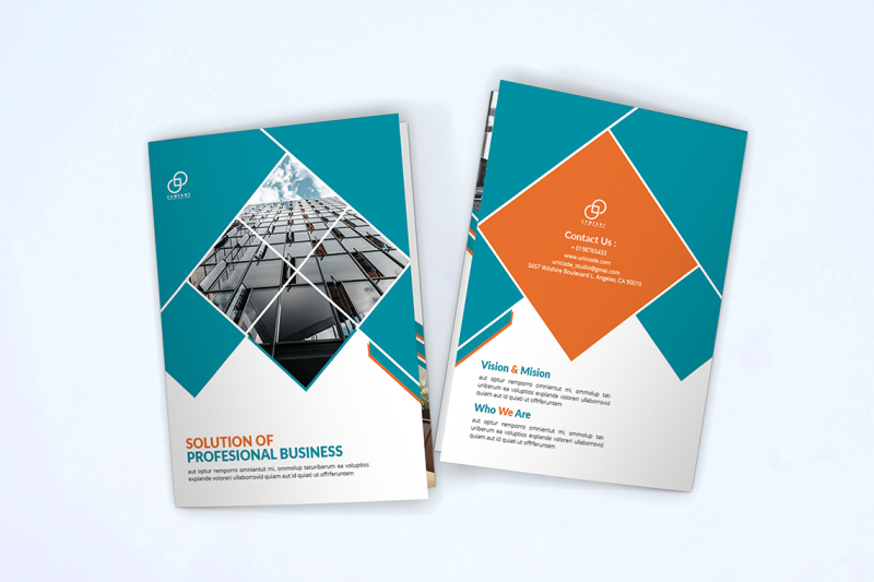 bifold-business-brochure-template