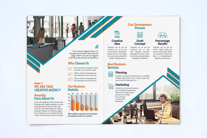 bifold-business-brochure-template