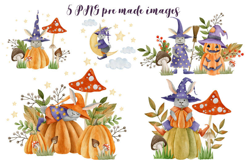 watercolor-halloween-clipart-bunnies-images