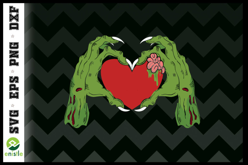zombie-hand-heart-sign-bones