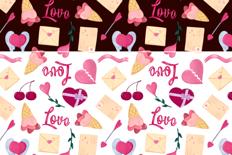 valentines-seamless-patterns