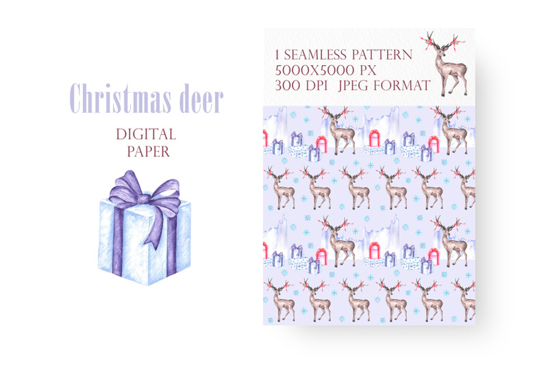 christmas-deer-watercolor-seamless-pattern-digital-paper-landscape