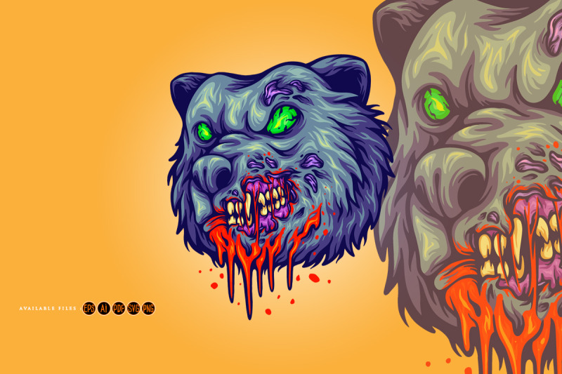 angry-zombie-bear-head-svg